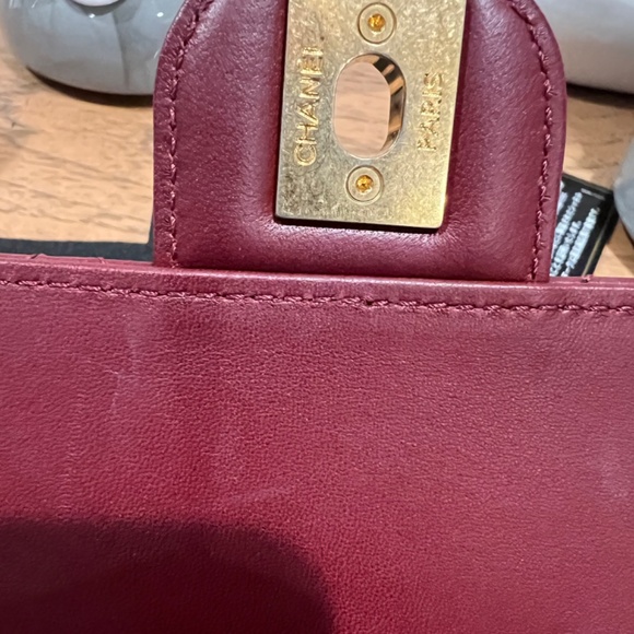 Beautiful Chanel Wallet on Chain- awesome color.  In excellent condition. - Picture 7 of 10